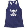 onepiece  straw hat crew flag luffy pirates anime Racerback Tank