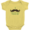 mustache pinch Baby Bodysuit