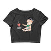 Cute Baby Painter's Dad Love Crop Top