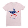 usa star Ladies Fitted T-Shirt