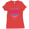 Have No Fear Aunt Is Here Ladies Fitted T-Shirt