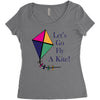 fly a kite Women's Triblend Scoop T-shirt