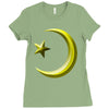gay pride star and crescent Ladies Fitted T-Shirt