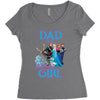 dad of the birthday girl Women's Triblend Scoop T-shirt