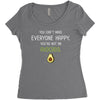 You Cant Make Everyone Happy You Are Not An Avocado Women's Triblend Scoop T-shirt