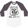 deal with it angry pitbul 3/4 Sleeve Shirt