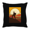 mountain hiker Throw Pillow