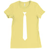 skinny white tie Ladies Fitted T-Shirt