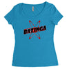 bazinga logo inspired by the big bang theory ideal birthday gift Women's Triblend Scoop T-shirt
