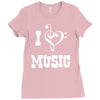 i love music Ladies Fitted T-Shirt