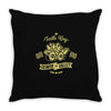 turtle king Throw Pillow