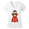 dracula (2) Women's V-Neck T-Shirt