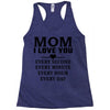 I Love You Mom Racerback Tank