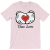 mickey et l'amour en T-Shirt