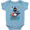 who loves husky Baby Bodysuit