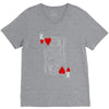 king of hearts playing card V-Neck Tee