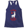 boxing llama Racerback Tank