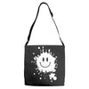 mud splatter smiley face smile forrest gump movie Adjustable Strap Totes