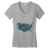 periodic table of the states Women's V-Neck T-Shirt