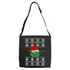 yoda ugly christmas sweater Adjustable Strap Totes