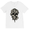 skull snake V-Neck Tee