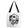 skull hexagon Tote Bags