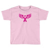 breast cancer ribbon with wing Toddler T-shirt