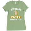 bachelor party drinking team wedding groomsmen bridal funny Ladies Fitted T-Shirt