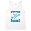 science worship funny geek atheist anti religion Tank Top