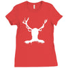 hannibal   stag Ladies Fitted T-Shirt
