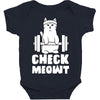 gym cat workout Baby Bodysuit