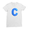 c 3d Ladies Fitted T-Shirt