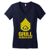 grill sergeant military Women's V-Neck T-Shirt