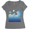 beach Women's Triblend Scoop T-shirt
