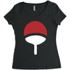 uchiha clan symbol crest   anime itachi sasuke naruto cosplay gift tee Women's Triblend Scoop T-shirt