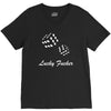 lucky fuers dice V-Neck Tee