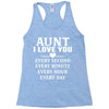 I Love You Aunt Racerback Tank