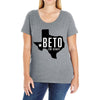 Beto For Senate Texas Map Ladies Curvy T-Shirt