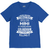 Super Cool Mimi Of A Freaking Awesome Grandson V-Neck Tee