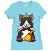 lucky cait sith Ladies Fitted T-Shirt