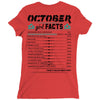 October Girl Facts Libra Ladies Fitted T-Shirt