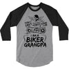 You Cant Scare Me I am Biker Grandpa 3/4 Sleeve Shirt