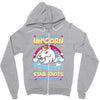 I Wish I Were A Unicorn So I Could Stab Idiots With My Head Zipper Hoodie