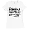 The Notorious Ladies Fitted T-Shirt