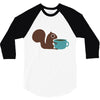 coffe squirrel 3/4 Sleeve Shirt