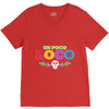 loco coco skul V-Neck Tee