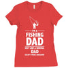 i'm a fishing dad   daddy Ladies Fitted T-Shirt