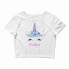 birthday unicorn family series brother Crop Top