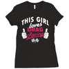 this girl loves drag racing Ladies Fitted T-Shirt