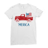 america 2 Ladies Fitted T-Shirt